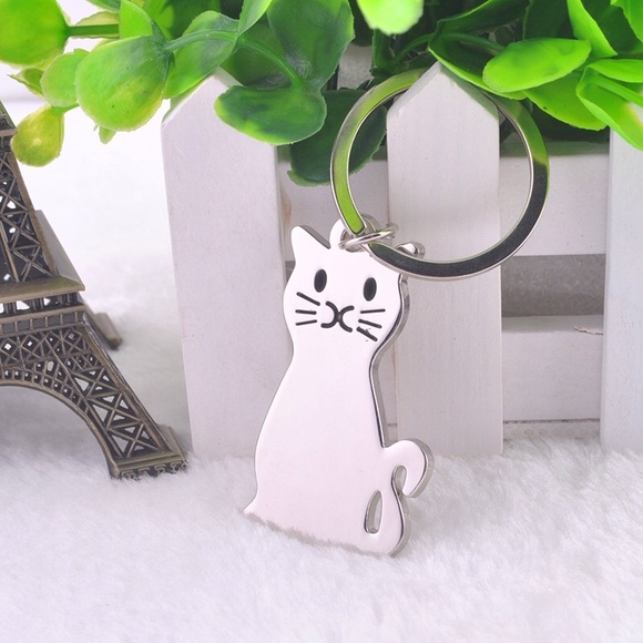 🐾 METAL CAT KEYCHAIN ⭐️ ( 1 LEFT) - Picture 3 of 3